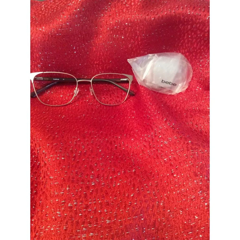 New Bebe Eye Wear glasses frames Rose Gold BB5200 Womens